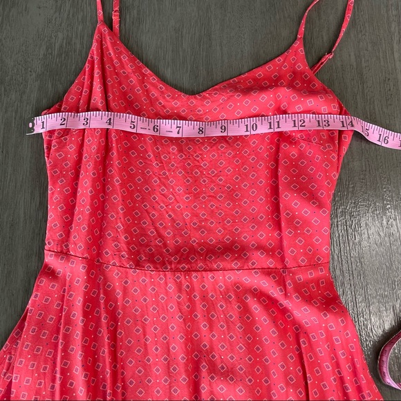 Gap Orange Fit And Flare Mini Dress With Spaghetti Straps - Picture 7 of 9